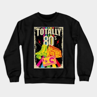 Funny 80s Retro 1980s Party Turntable Cassette Crewneck Sweatshirt